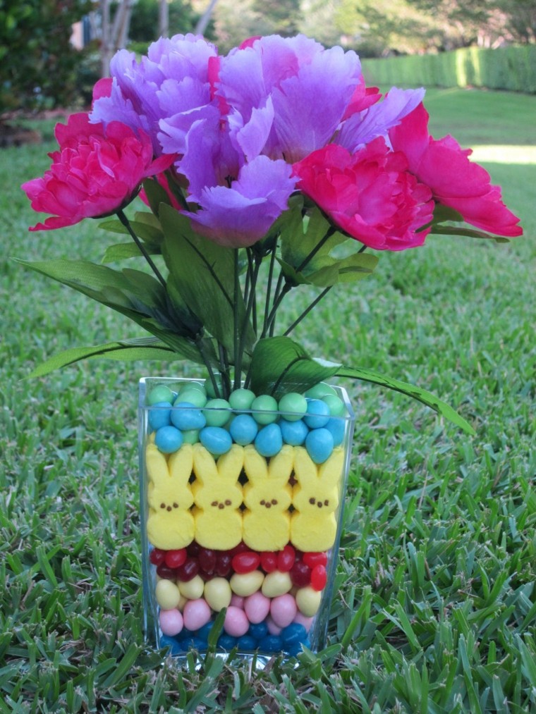 arreglo floral pascua pollos huevos ideas modernas