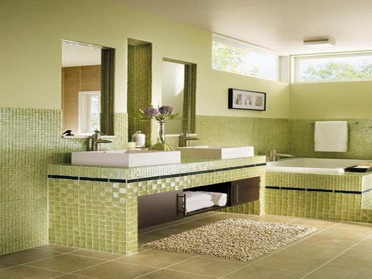 Azulejos de mosaico para baños