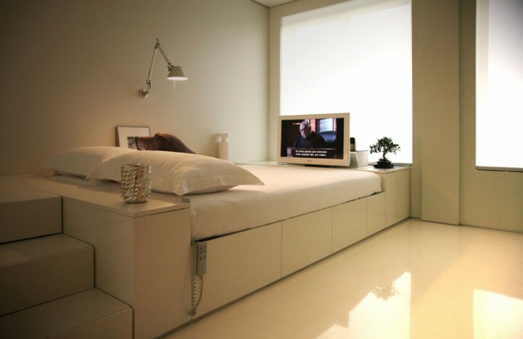 bonito dormitorio estilo minimalista beige