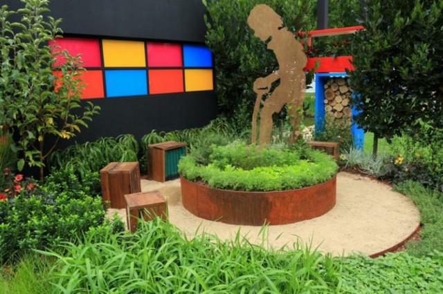 cajas jardin metal acero combinacion colores