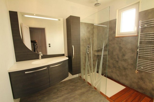 calido espejo ducha cabina moderna ventana