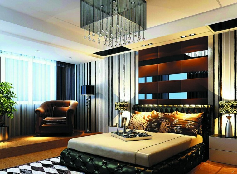 cama capitone verde estilo lujoso