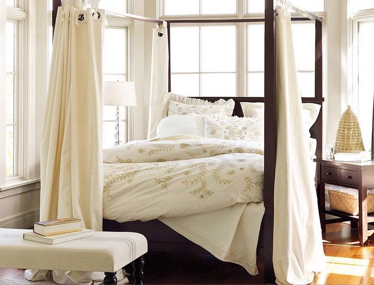 cama dosel cortina ideas comoda moderna bonita