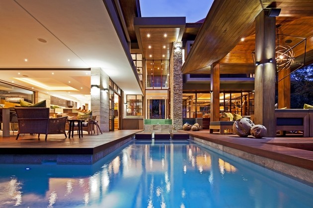 casas de diseño piscina zen