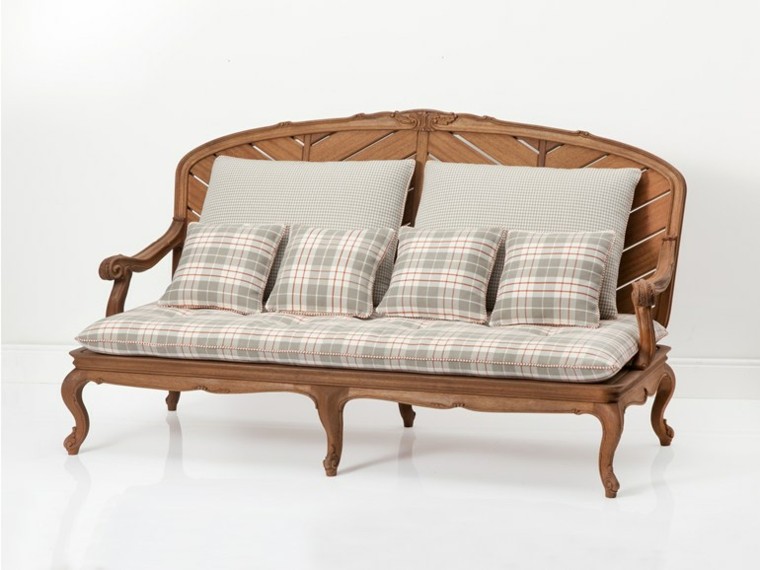 chelini modelo sofa clasico madera