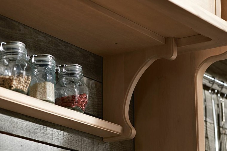 estanterias de madera en la cocina Panama cocinas originales estanterioas madera estilo ideas unico