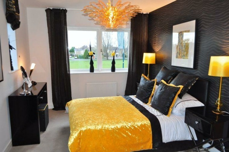 Color negro y dorado, elegancia para espacios interiores