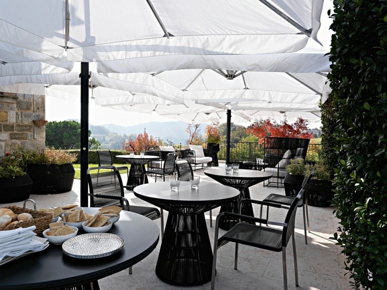 comodidad aire sofisticado jardin muebles modernas blancos