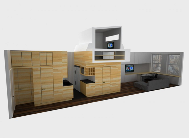 crea varias habitaciones estudio pared ideas madera