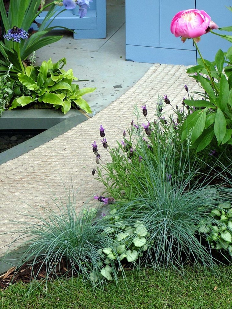 listas estructuradas creativo flores muebles azul hormigon