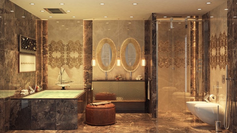 Cuarto de baño de diseño - lujosos y apasionantes. Cuarto de baño de diseño - lujosos y apasionantes.