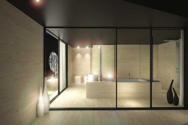 cuartos de baño lamparas moderno diseño jarrones