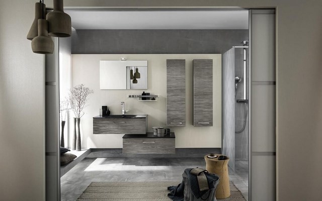 cuartos de baño lamparas muebles banqueta moderno