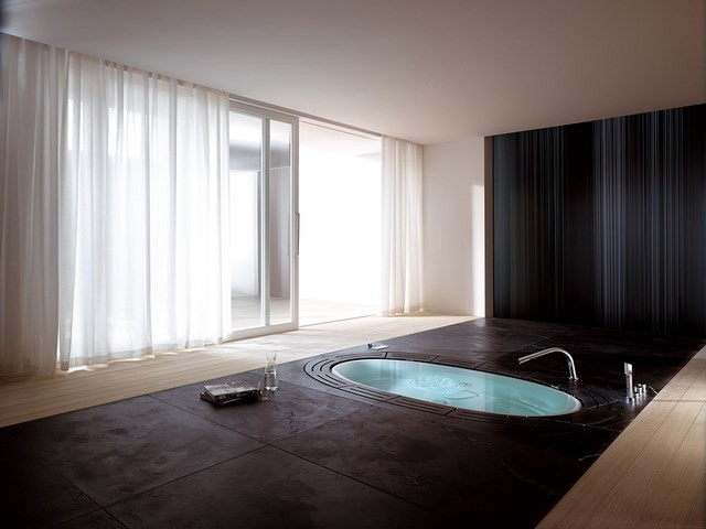 cuartos de baño masaje cortina amplio 