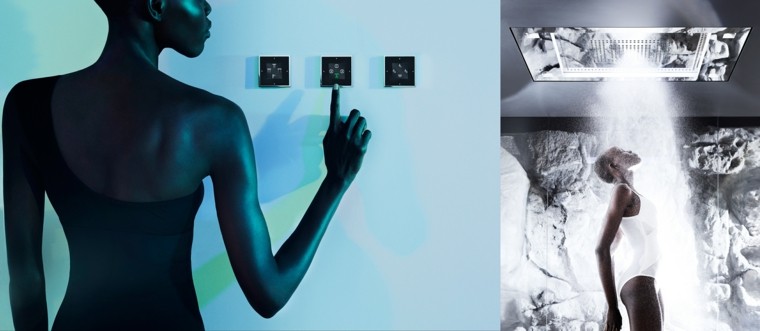 cuartos de baño modernos control digital ducha