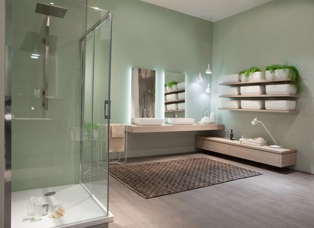 cuartos de baño plantas jardinera natural