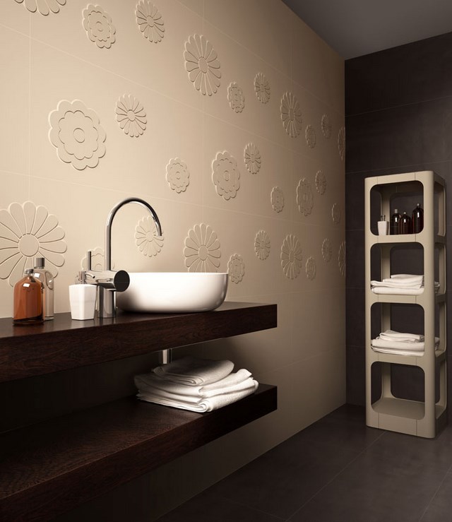 cuartos de baño textura lavabo contraste moderno