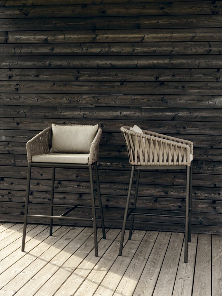 cuerdas sillas decoracion madera cuerdas