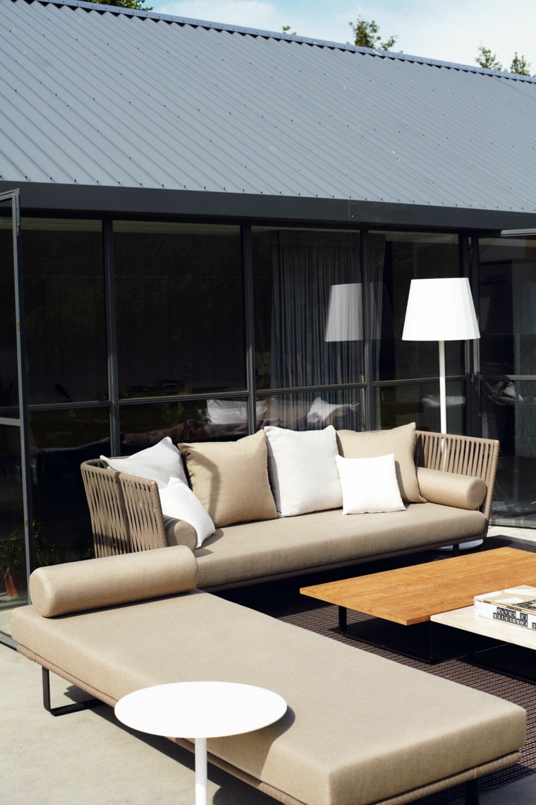 cuerdas sofa cama lampara diseño