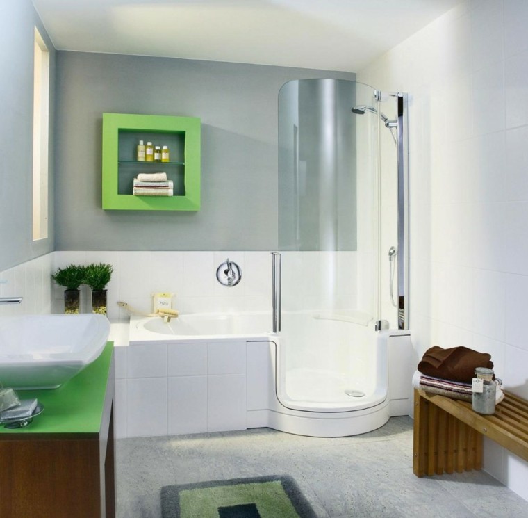 decoracion baños pequeños moderno relajante cabina