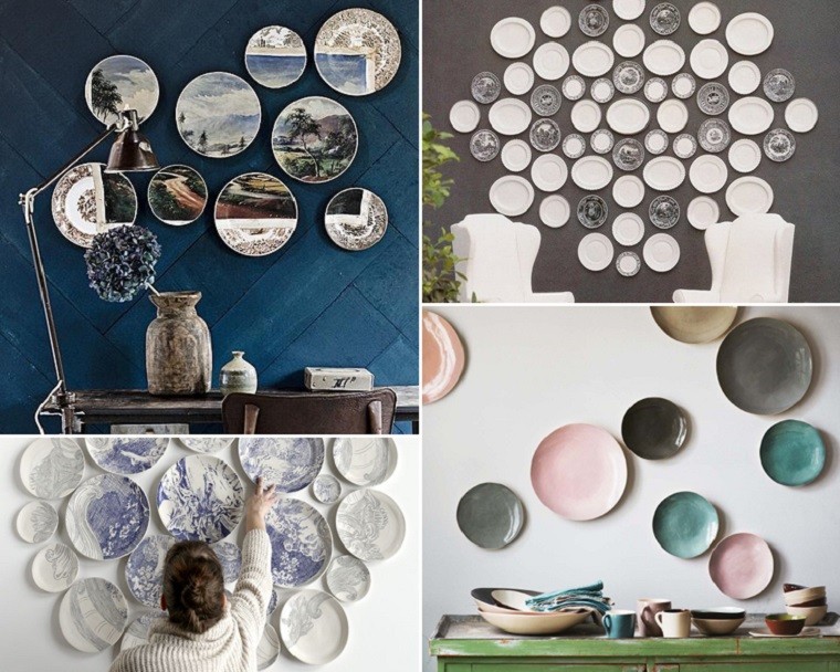 decorativo platos mural diy ideas