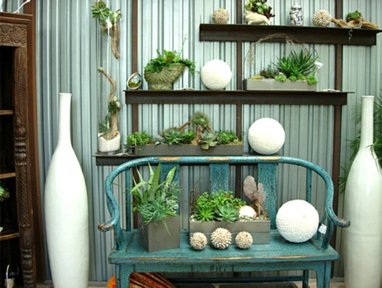 detalles decorativos terraza plantas