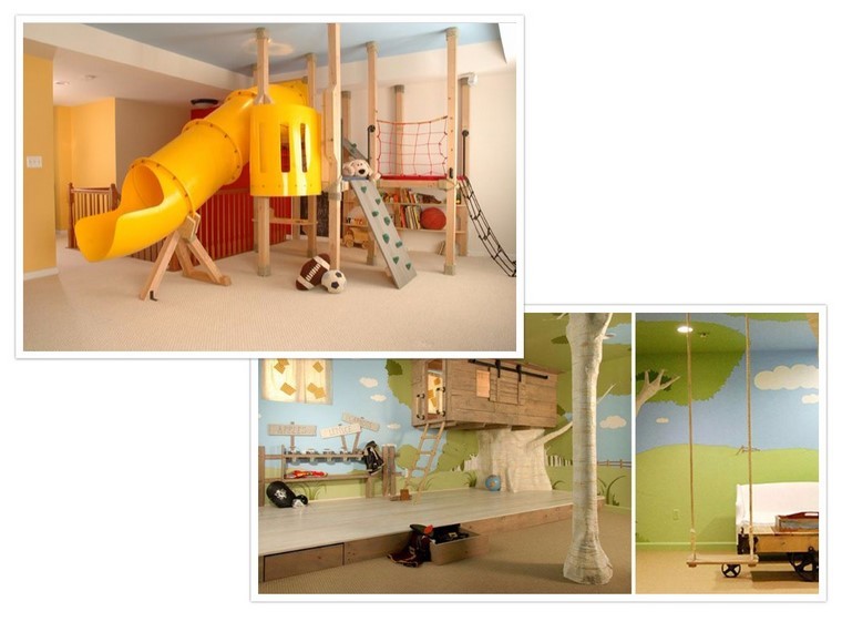 dibujo columpio muebles pelotas escalada