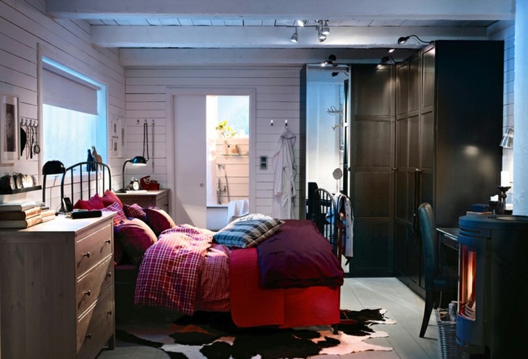 dormitorio estilo bohemio soltero