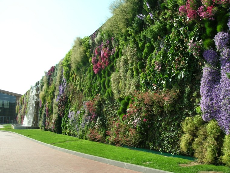 enorme jardin vertical ideas espacios aire libre ideas