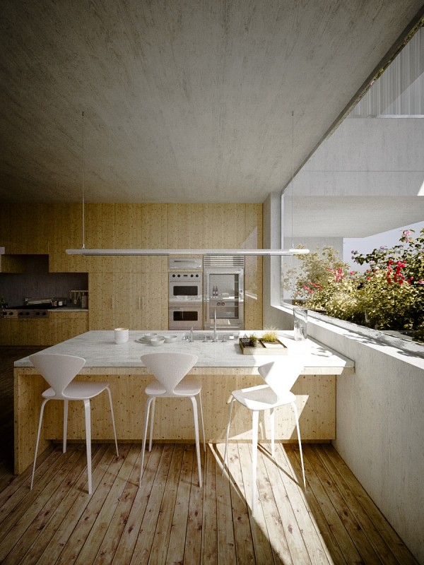 cocina con laminados de madera estupenda cocina madera comedor terraza