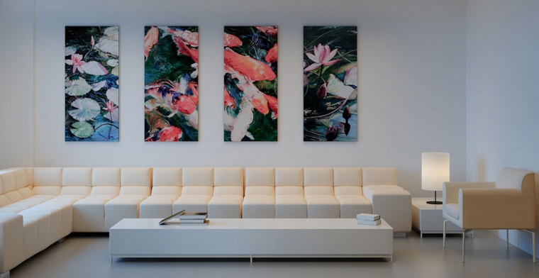 estupendo sofa largo beige moderno