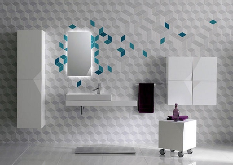 estupendos azulejos diseño moderno cubos