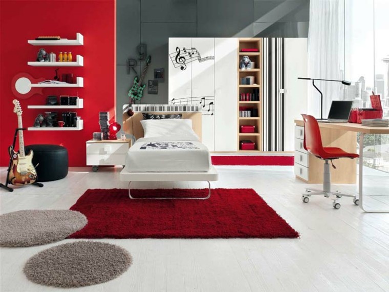 foto decoración rojo blanco