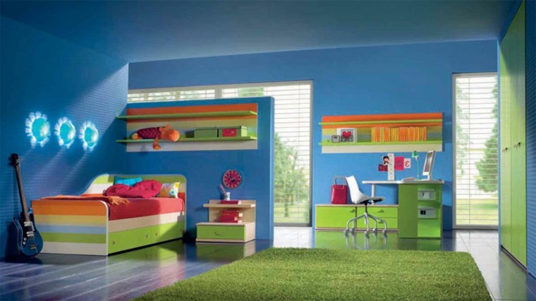 foto verde azul decoracion 