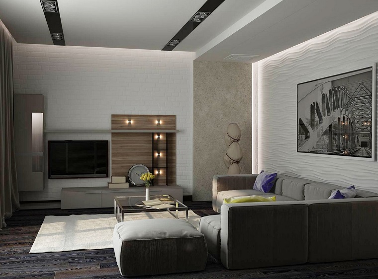 fotos originales ideas sofa grande estilo moderno beige