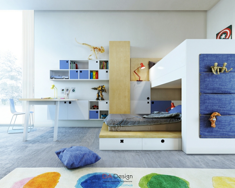 habitaciones infantiles juveniles diseño colores