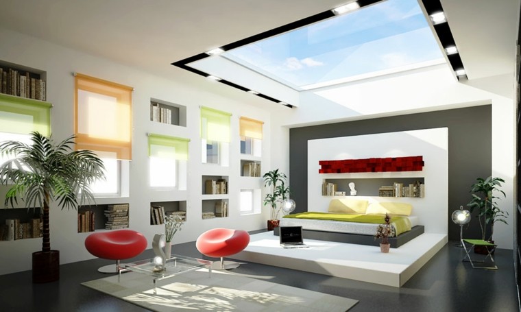 habitaciones modernas solterones ricos sillas