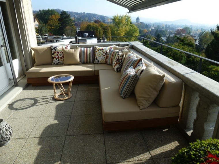 hora comodidad terraza cojines colores original interesantes