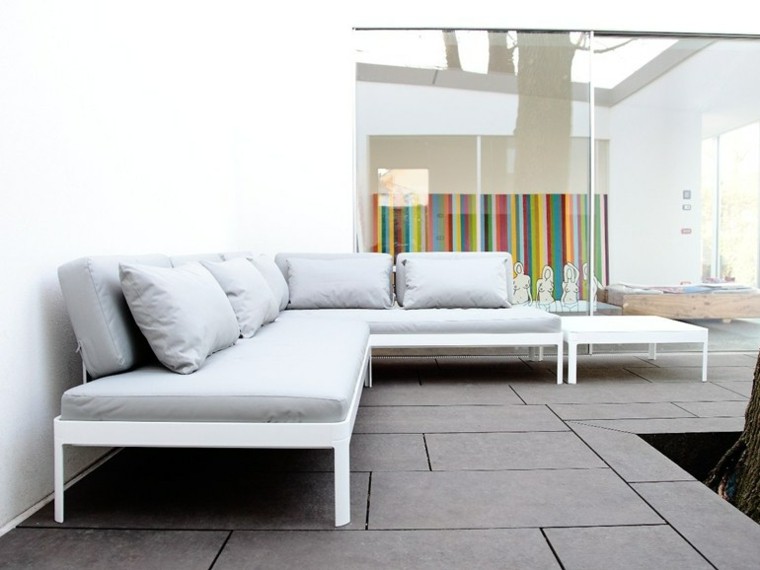 icarraro sofa esquina blanco moderno