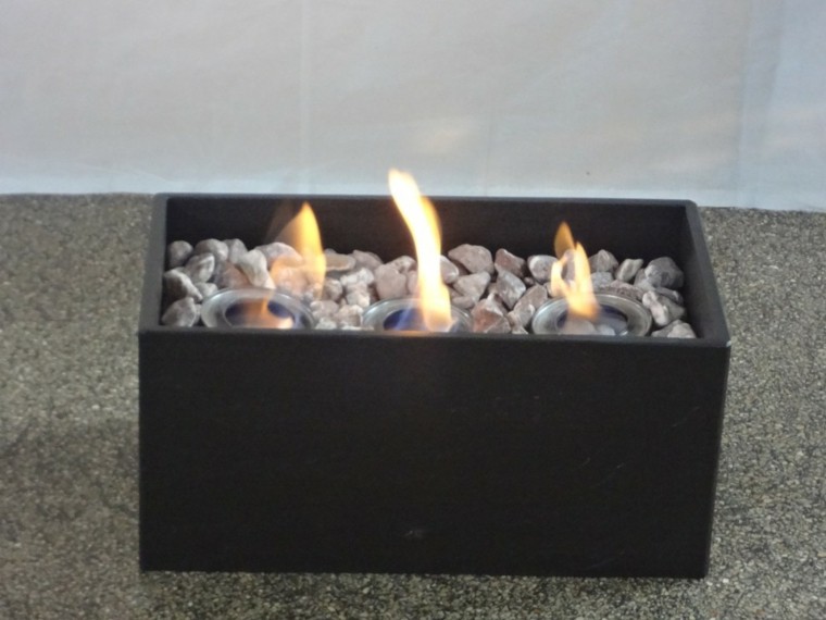 ideas cajas negro fuego zen original minimalista