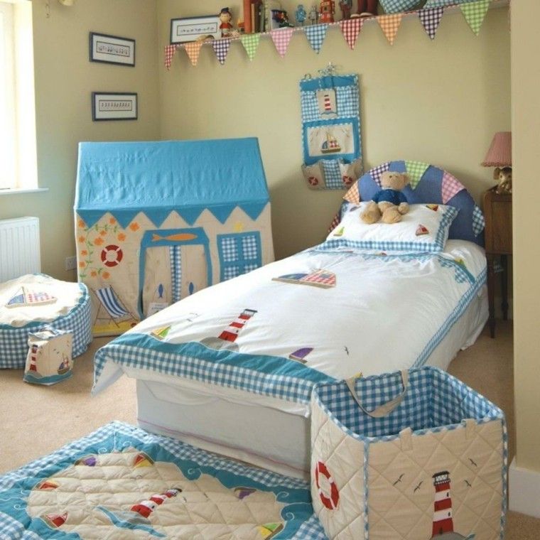 ideas chico dormitorio moderno azul blanco ideas 