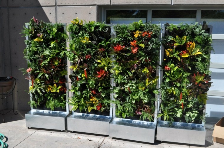 ideas diseno casa naturalidad jardin vertical exteriores