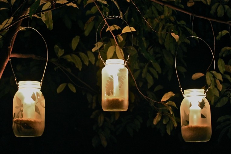 ideas diy linternas velas arbol