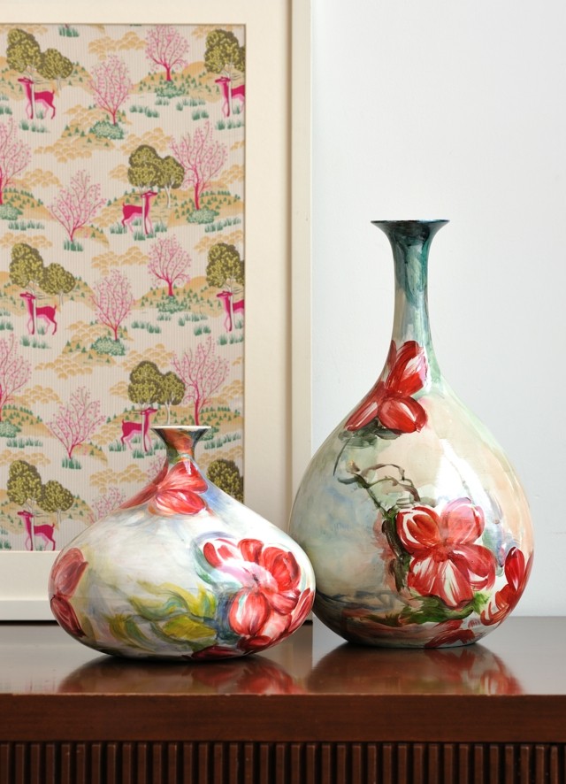 ideas estampas florales jarrones modernos interesantes