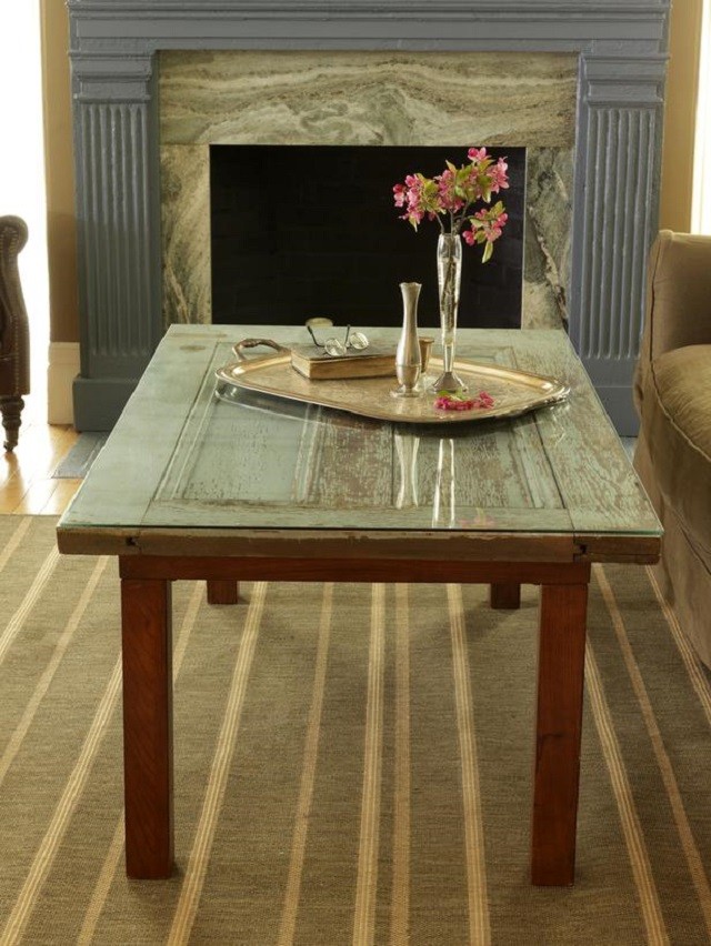 ideas para muebles puerta flores salon florero decoracion