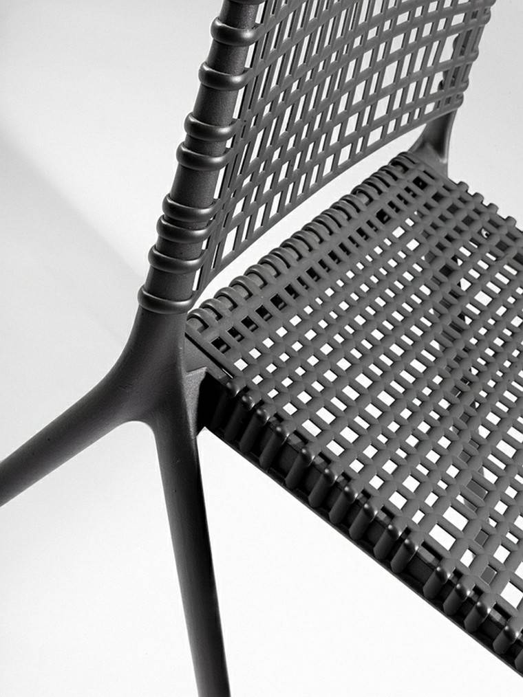 imagen cercana material resistente silla moderno diseño