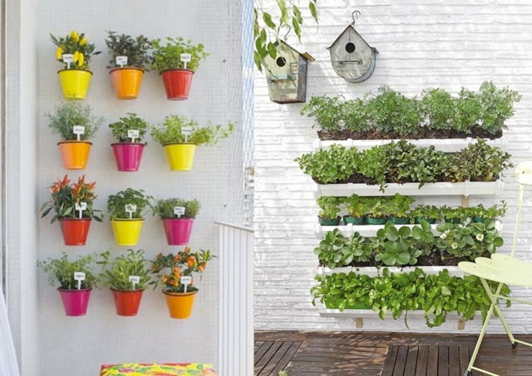 jardin vertical macetas plastico pared
