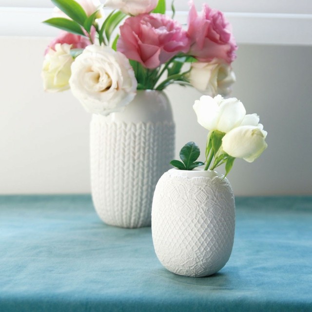 jarrones blancos ideas perfectas moderna rosas