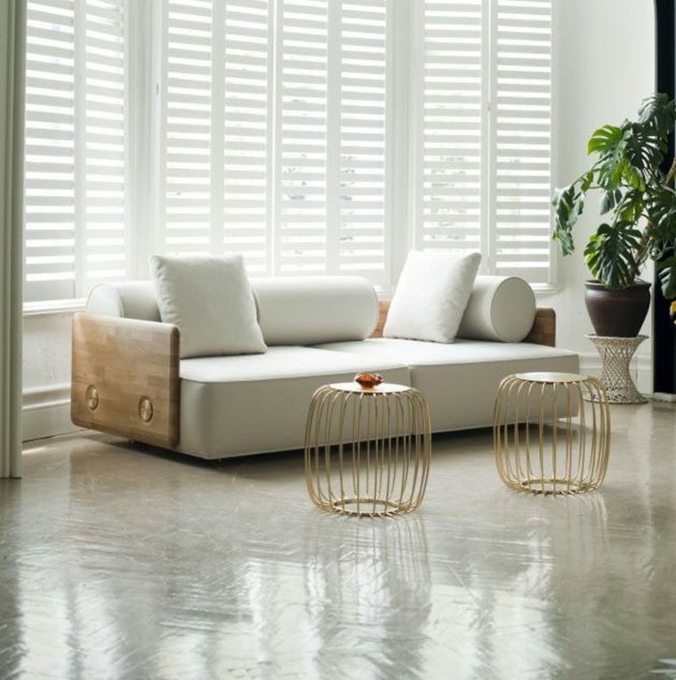 jaula blanco madera mueble moderno