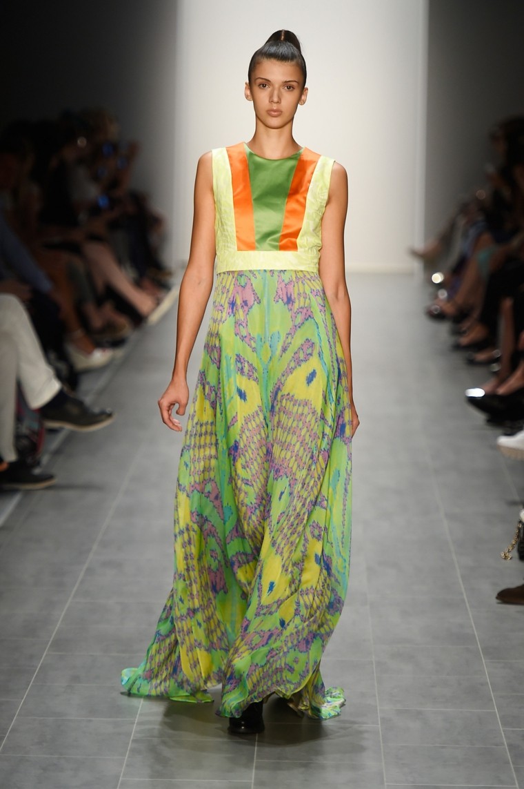 la moda vestido verde colores